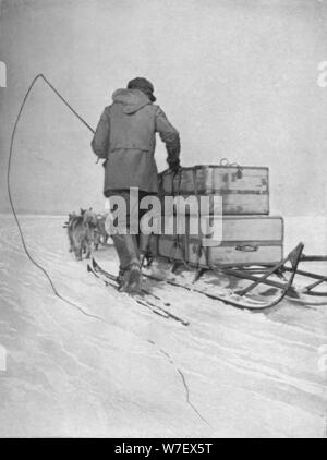 'Amundsen's Polar Transport', 1911, (1928). Artist: Unknown. Stock Photo