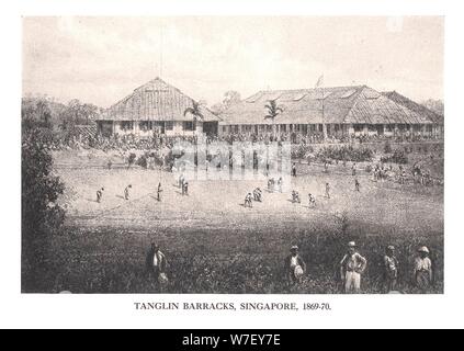 Tanglin Barracks, Singapore, 1869-1870 (1912). Artist: Unknown. Stock Photo