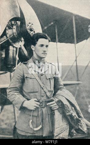 Albert Ball, British First World War pilot and recipient of the Victoria Cross, c1917 (c1937). Artist: Unknown. Stock Photo