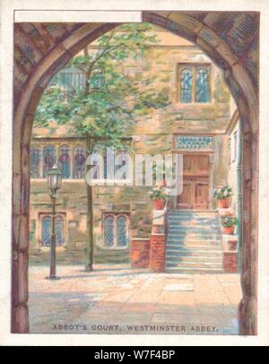 'Abbot's Court, Westminster Abbey', 1929. Artist: Unknown. Stock Photo