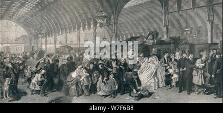 'The Railway Station', 1862, (1917). Artist: William Powell Frith. Stock Photo