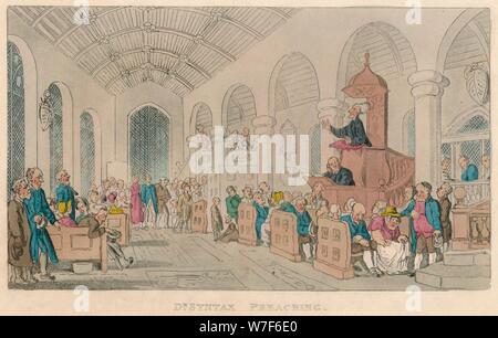 'Dr Syntax Preaching', 1820. Artist: Thomas Rowlandson. Stock Photo