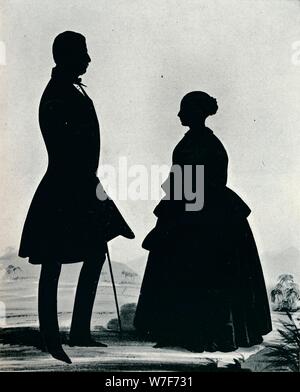 'Queen Victoria and Lord Melbourne', 1911. Artist: George Atkinson. Stock Photo