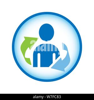 Immunity system vector icon. Protective properties of the human body immune system Stock Vector