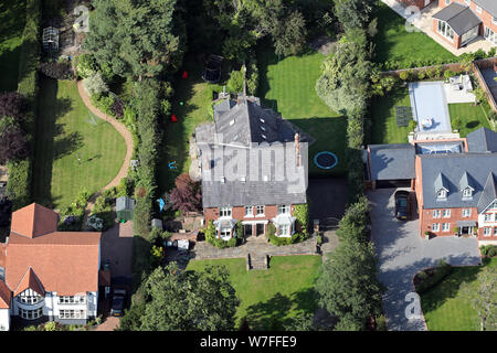 aerial view of Alan Turing's house in Wilmslow, Cheshire, UK Stock Photo