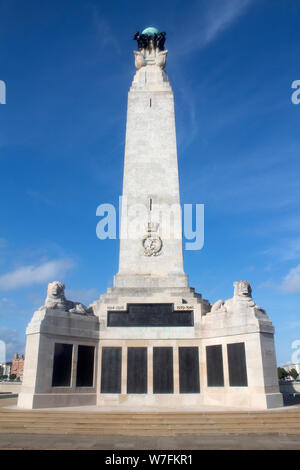 Portsmouth Naval Memorial or Southsea Naval Memorial, Clarence Esplanade on Southsea Common Hampshire UK Stock Photo