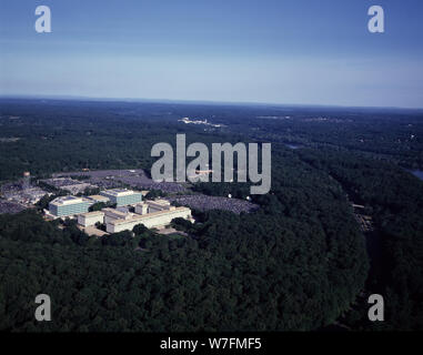'Aerial view of CIA headquarters, Langley, Virginia; ' Stock Photo