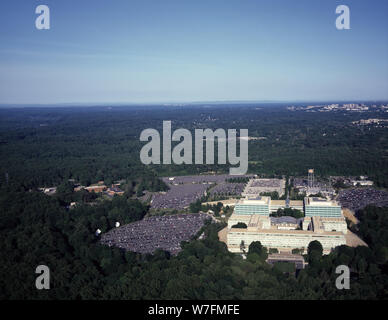 'Aerial view of CIA headquarters, Langley, Virginia; ' Stock Photo
