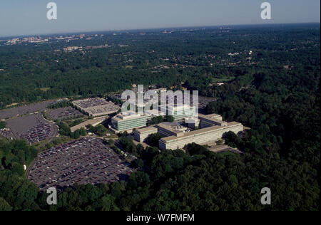 'Aerial view of the CIA Headquarters, Langley, Virginia; ' Stock Photo