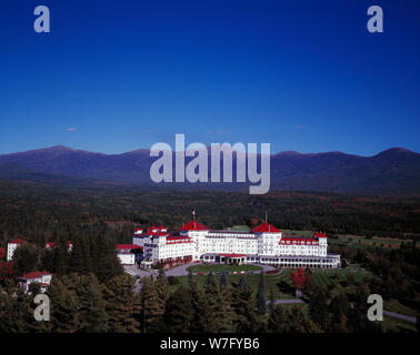 Aerial view of the historic Mount Washington Hotel, Bretton Woods, New Hampshire Stock Photo