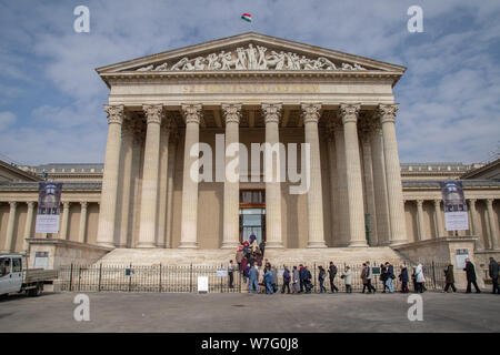 Budapest, Hungary - March 27, 2018: Musem of Fine Art, in Budapest. Stock Photo