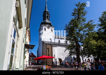 St Marys Church or Dome Church in Tallinn, Estonia on 21 July 2019 Stock Photo