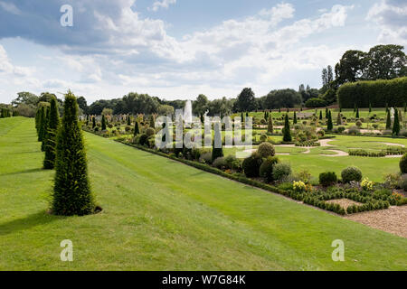 Hampton Court Palace gardens, England Stock Photo