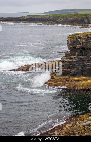 Mull Head Nature reserve on Mainland Orkney, Scotland on an overcast day Stock Photo