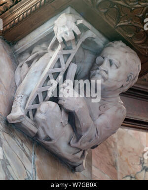 Architectural details, the Woolworth Building, New York, New York Stock Photo