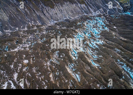 DCIM100GOPRO Glacial landscapes, Svinafellsjokull, Vatnajokull Ice Cap, Vatnajokull National Park, Iceland Stock Photo