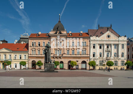 Statue of Svetozar Miletic on Freedom Square, Novi Sad, Serbia Stock Photo