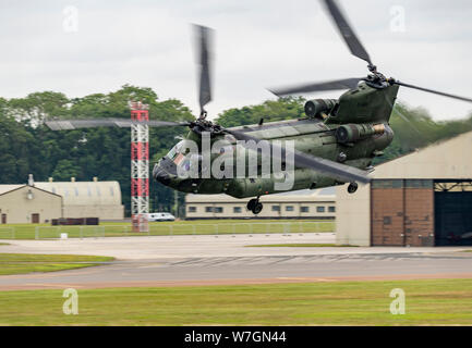 Royal Netherlands Air Force CH-47 Chinook Helicopter of 298 Squadron at RIAT 2019 Stock Photo