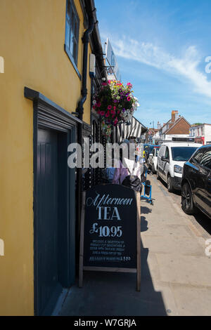 Tudor Tea Rooms and restaurant in Whitstable, Kent, UK Stock Photo