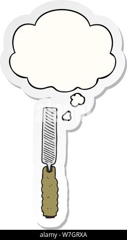 sticker of a cartoon metal file Stock Vector Image & Art - Alamy