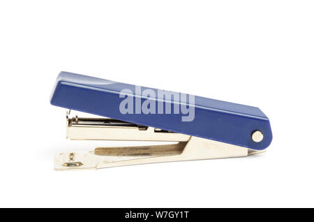 Office paper stapler isolated on white background Stock Photo