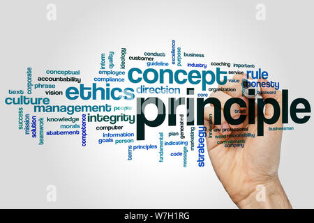 Principle word cloud concept Stock Photo