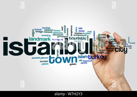 Istanbul word cloud concept Stock Photo