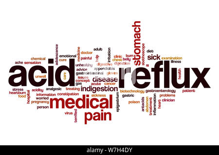 Acid reflux word cloud Stock Photo