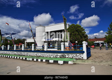 On the street in Wamena city, Papua Stock Photo