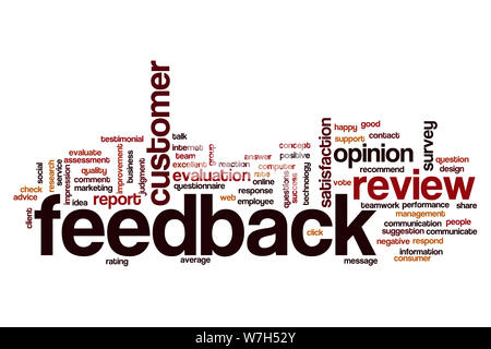 Feedback word cloud Stock Photo