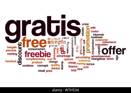 Gratis word cloud Stock Photo