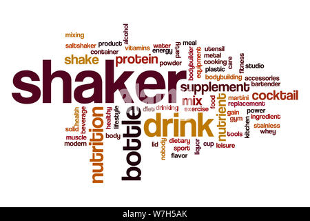 Shaker word cloud concept Stock Photo