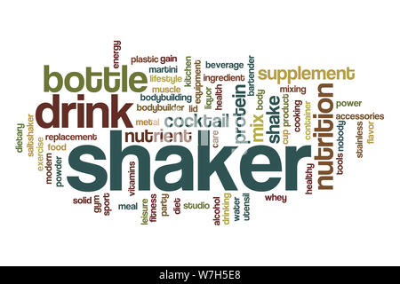 Shaker word cloud concept Stock Photo