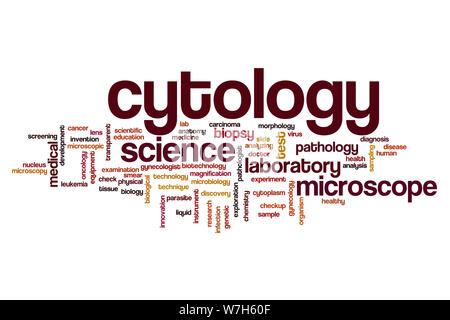 Cytology word cloud concept Stock Photo