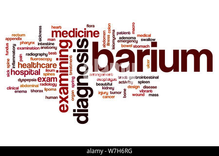 Barium word cloud concept Stock Photo