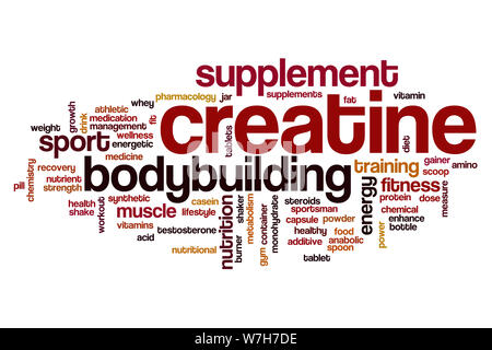 Creatine word cloud concept Stock Photo