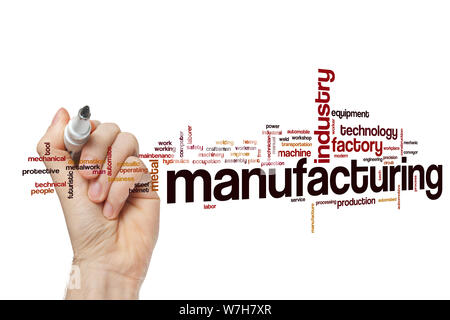Assembly line word cloud Stock Photo - Alamy