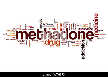 Methadone word cloud concept Stock Photo