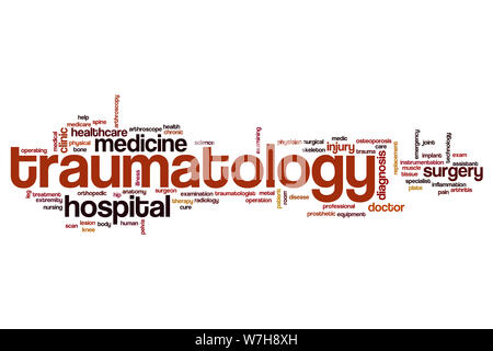 Traumatology word cloud concept Stock Photo