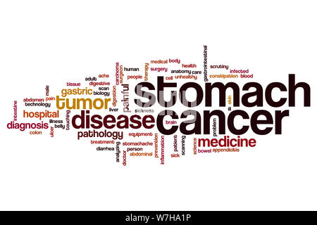 Stomach cancer word cloud concept Stock Photo