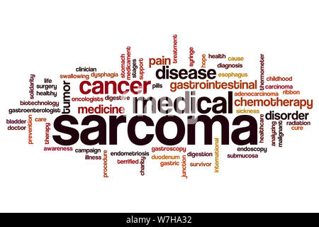 Sarcoma word cloud concept Stock Photo