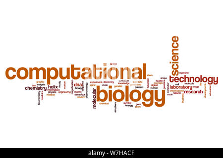 Computational biology word cloud concept Stock Photo