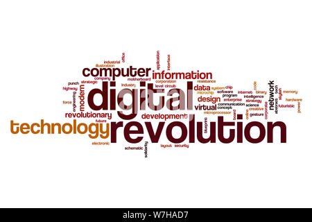 Industrial revolution word cloud concept Stock Photo - Alamy
