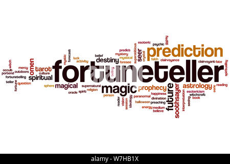 Fortuneteller word cloud concept Stock Photo