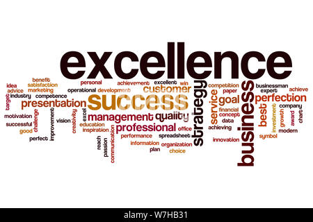 Excellence word cloud concept Stock Photo