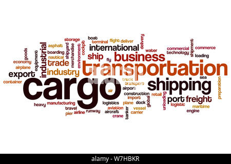 Cargo word cloud concept Stock Photo