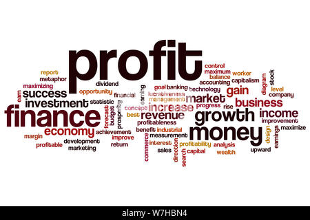 Profit word cloud concept Stock Photo - Alamy