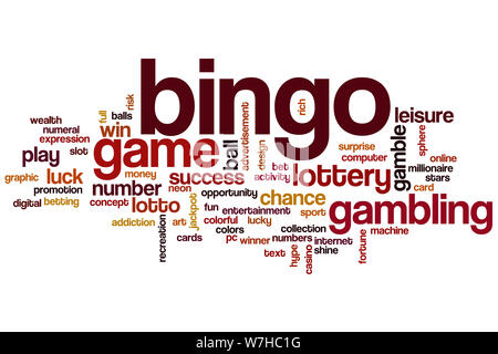 Bingo word cloud concept Stock Photo