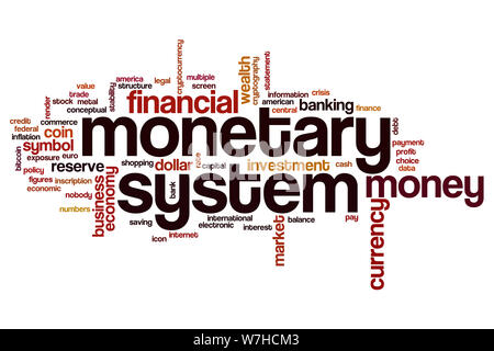 Money supply word cloud concept Stock Photo - Alamy