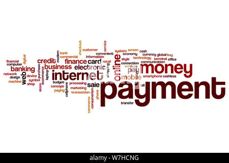 Payment word cloud concept Stock Photo